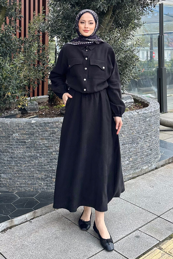 Siyah Renkle Oluşturulabilecek Tesettür Kombinleri