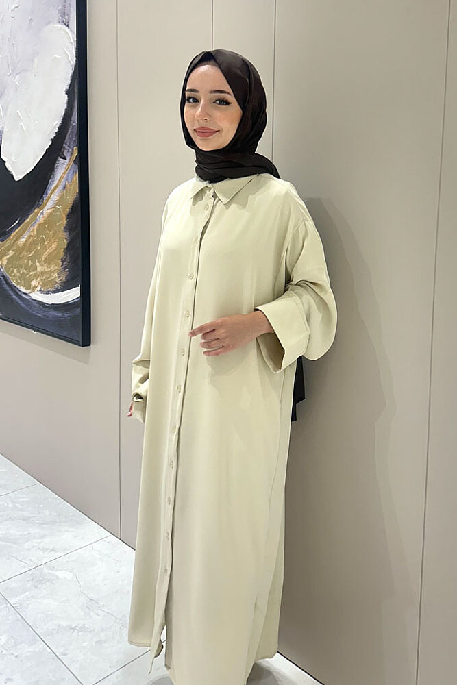 Alden Krep Şık Tunik - Bej - 4