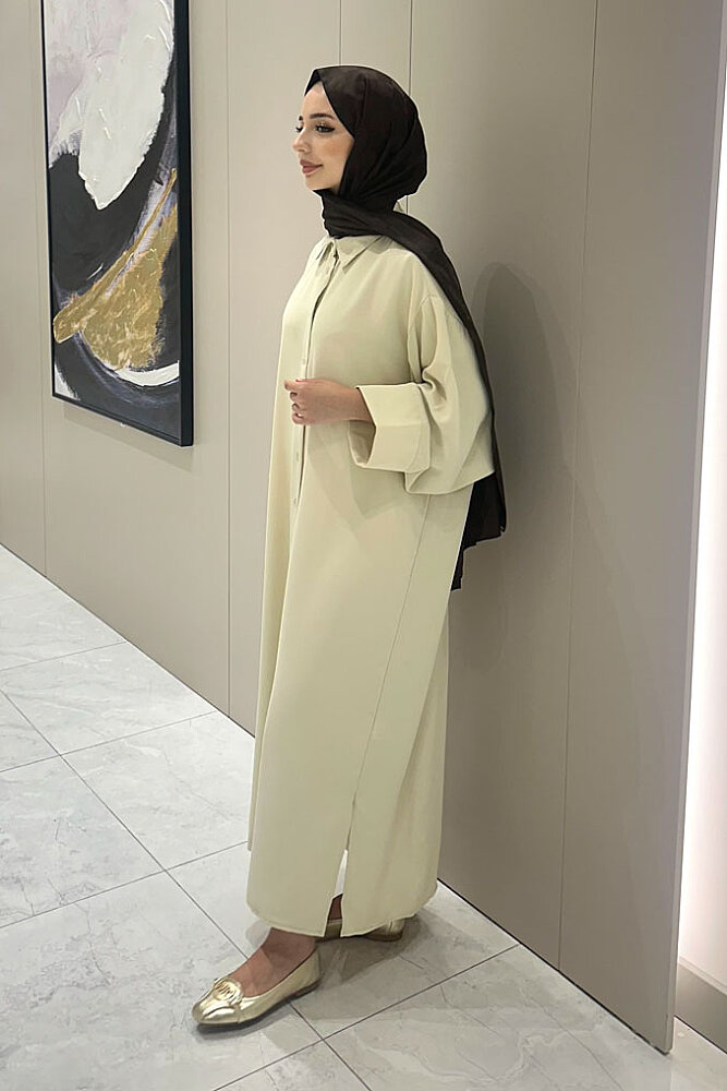 Alden Krep Şık Tunik - Bej - 5
