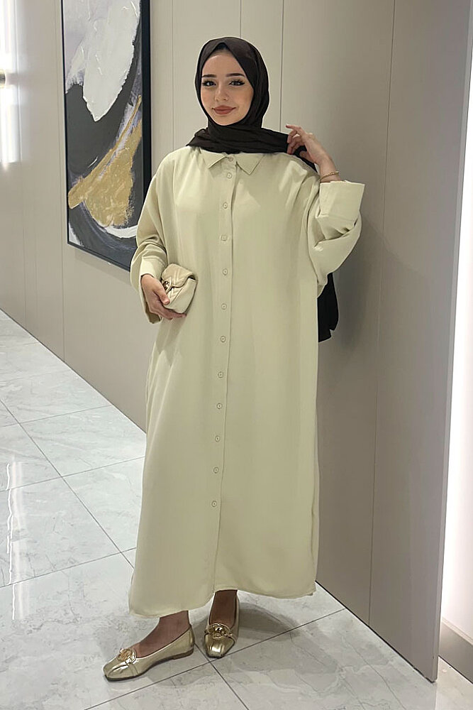 Alden Krep Şık Tunik - Bej - ENMA (1)