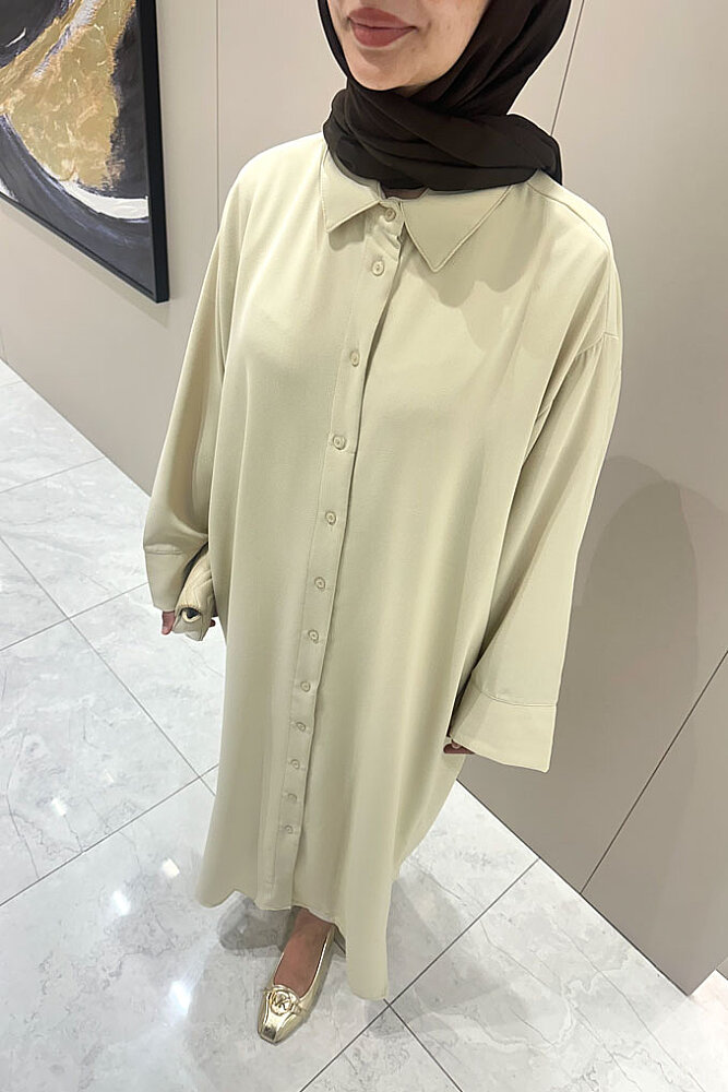 Alden Krep Şık Tunik - Bej - 3