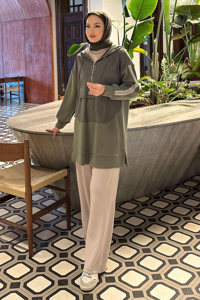 Alix Sweat - Haki - 1
