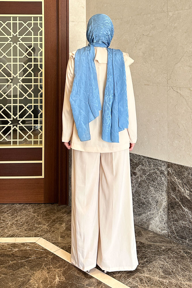 Aller Yakalı Pantolon Takım - Taş Rengi - 8