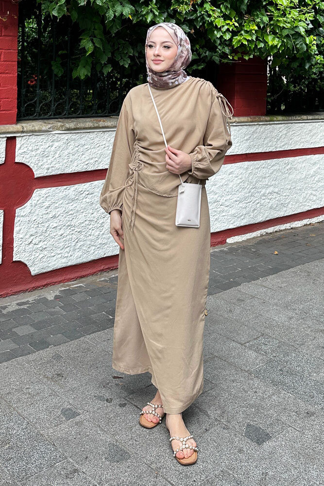 Alya Anvelop Etek Takıım - Toprak - 4