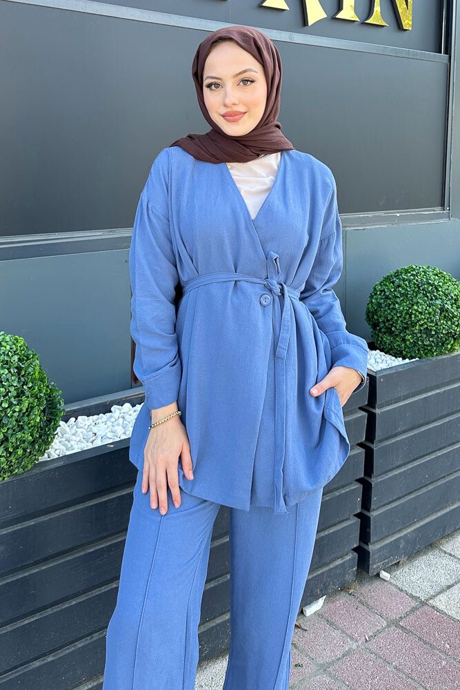 Anastasia Keten Takım - İndigo - 2