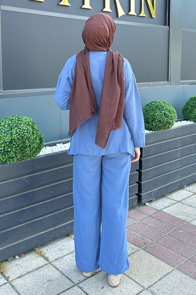Anastasia Keten Takım - İndigo - 6