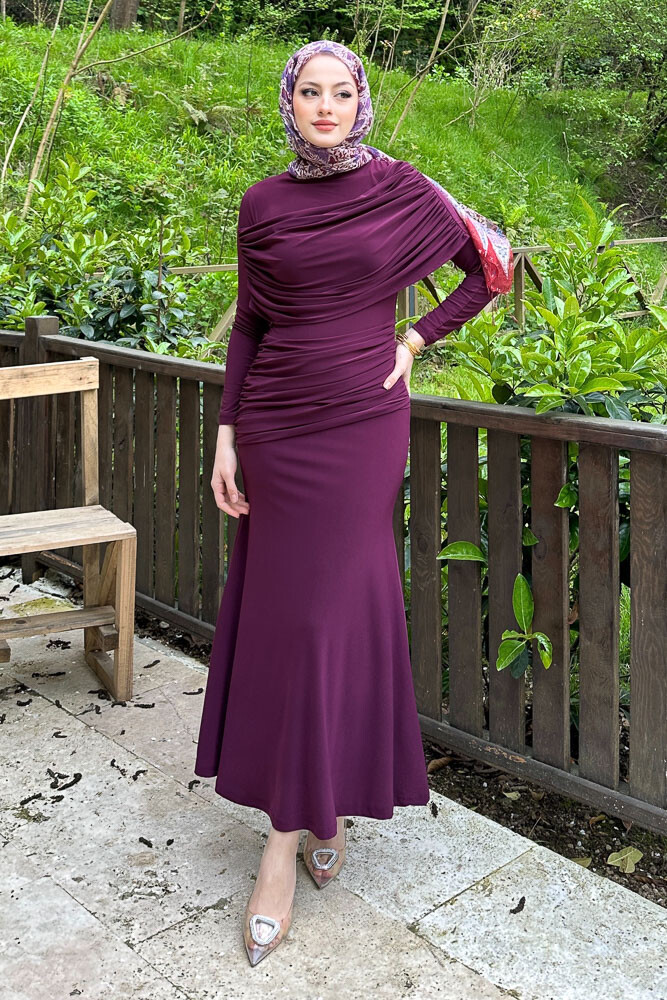 Anya Elbise - Mürdüm - 5