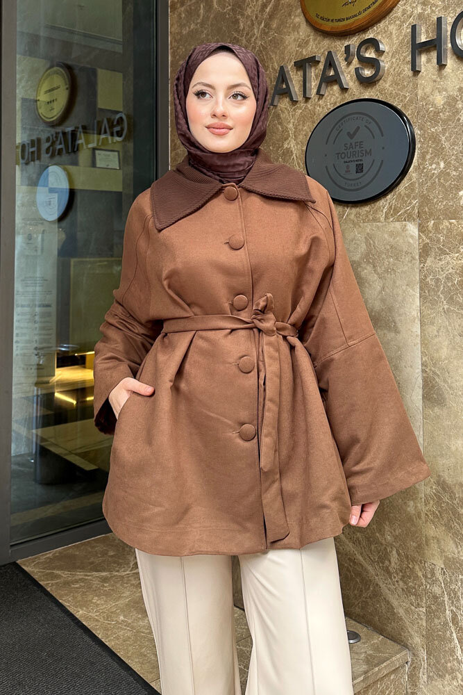 Arwen Kadife Kaban - Taba - 2