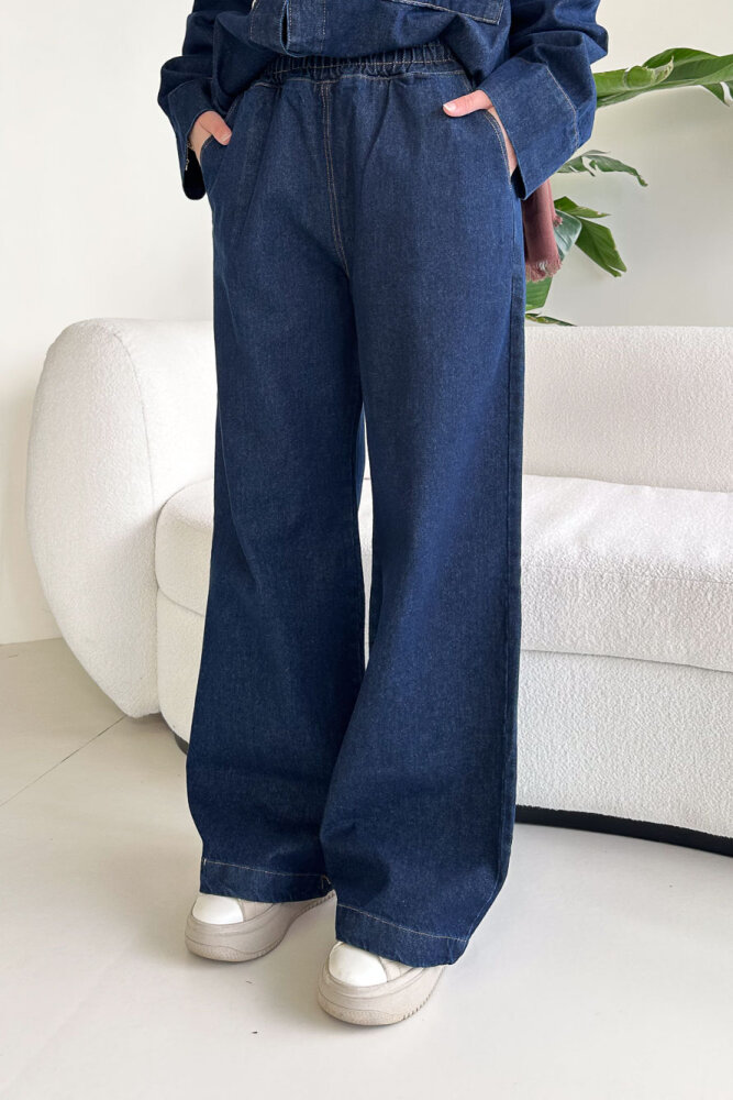 Arya Kemerli Cepli Kot Takım - Lacivert - 7