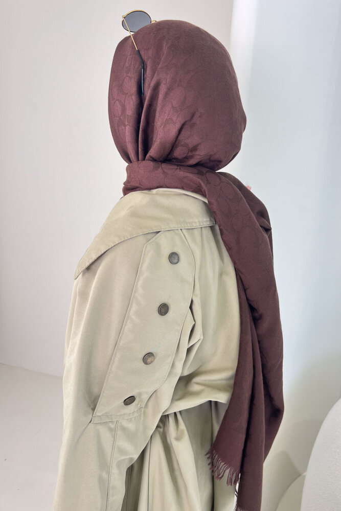 Ash Apoletli Trençkot - Yağ Yeşili - 7