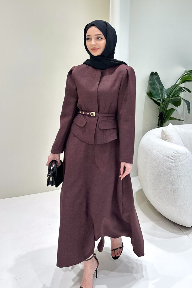 Aurellia Etekli Takım - Bordo - 1