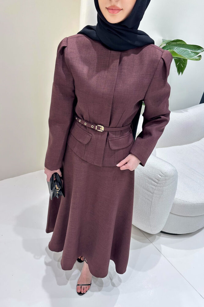 Aurellia Etekli Takım - Bordo - 6