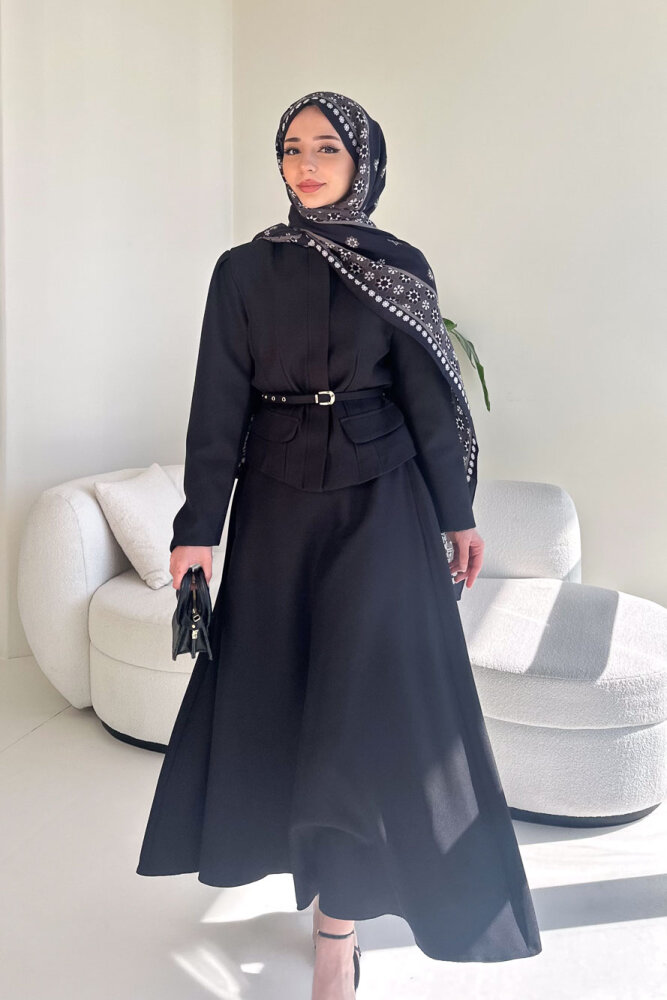 Aurellia Etekli Takım - Siyah - 1