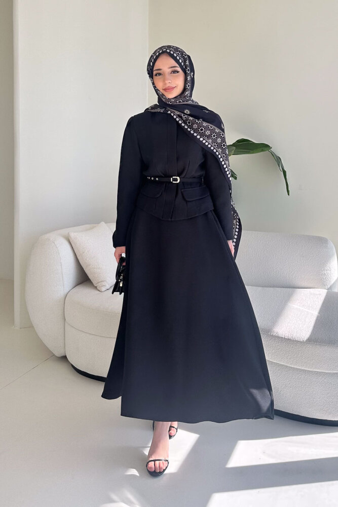 Aurellia Etekli Takım - Siyah - 4