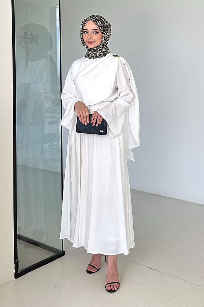 Aurevina Pelerin Detaylı Takım - Ekru - 7