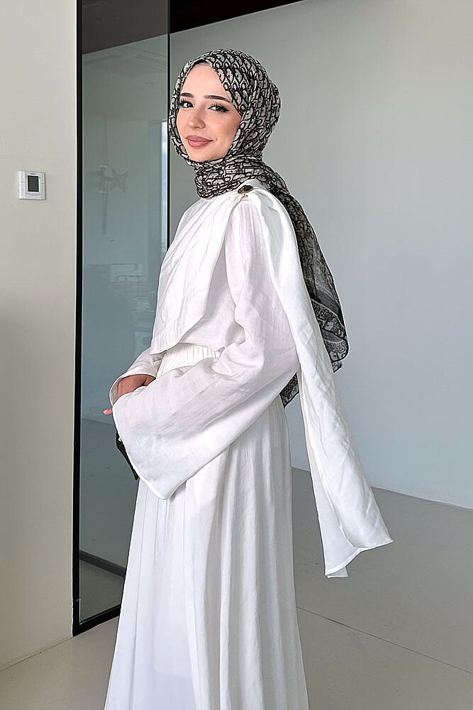 Aurevina Pelerin Detaylı Takım - Ekru - 6