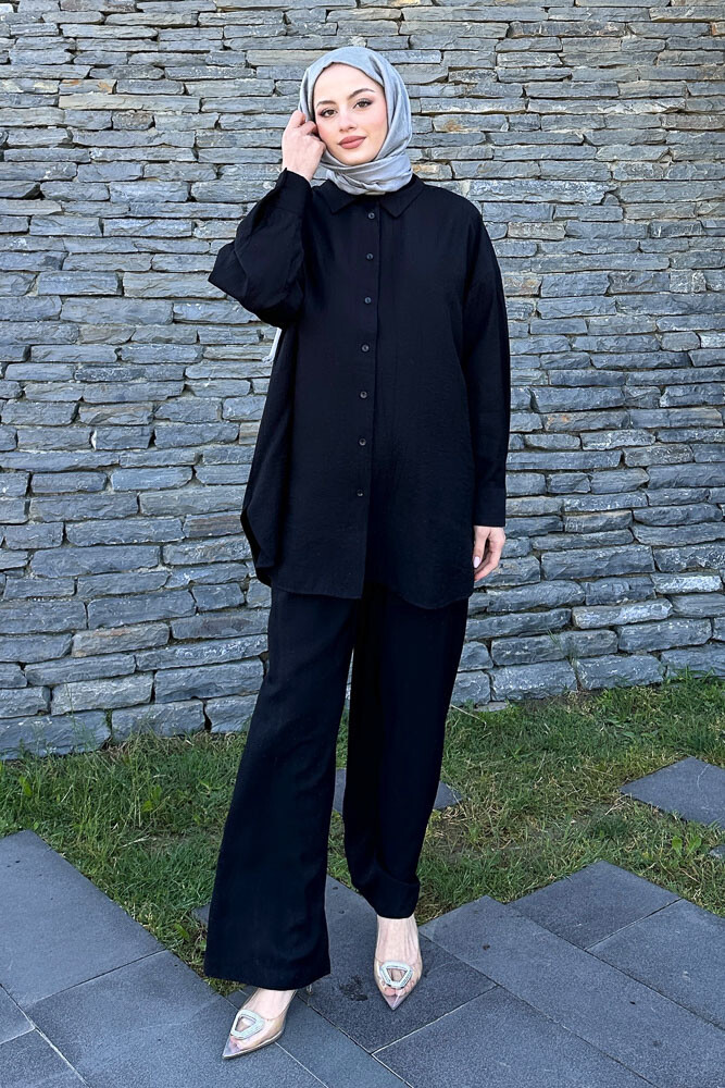 Aurora Taşlı Takım - Siyah - İKOL (4)