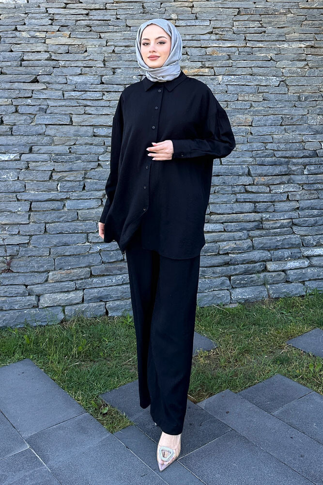 Aurora Taşlı Takım - Siyah - İKOL (2)