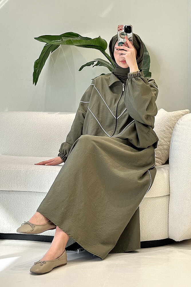 Aveline Biyeli Etek Takım - Haki - ALLMİSS (0)