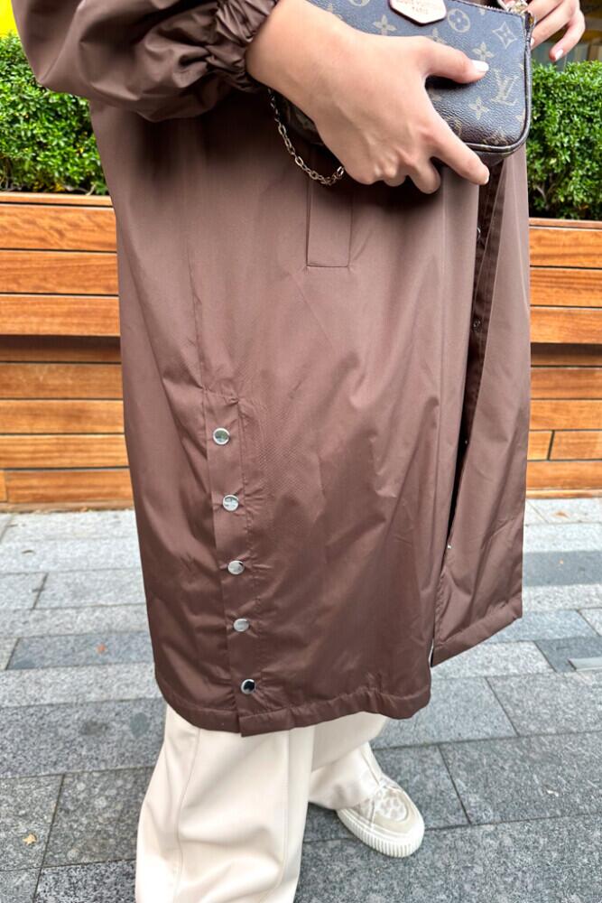 Avril Yağmurluk - Kahverengi - HENZA (4)