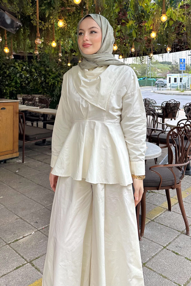 Axel Pantolon Etek Takım - Bej - 3