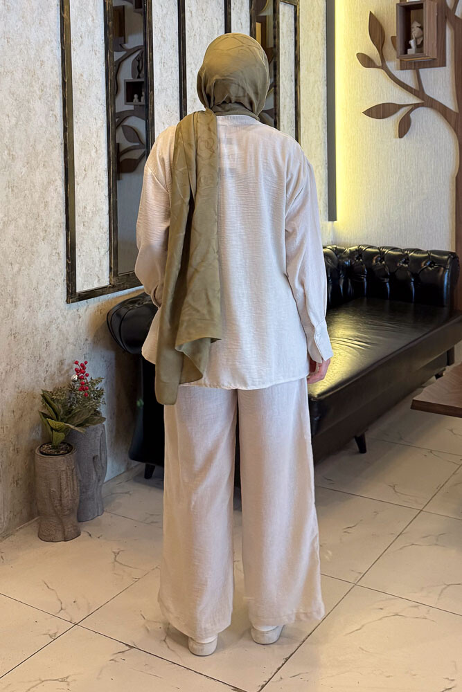 Basic Müslin Takım - Taş Rengi - 7