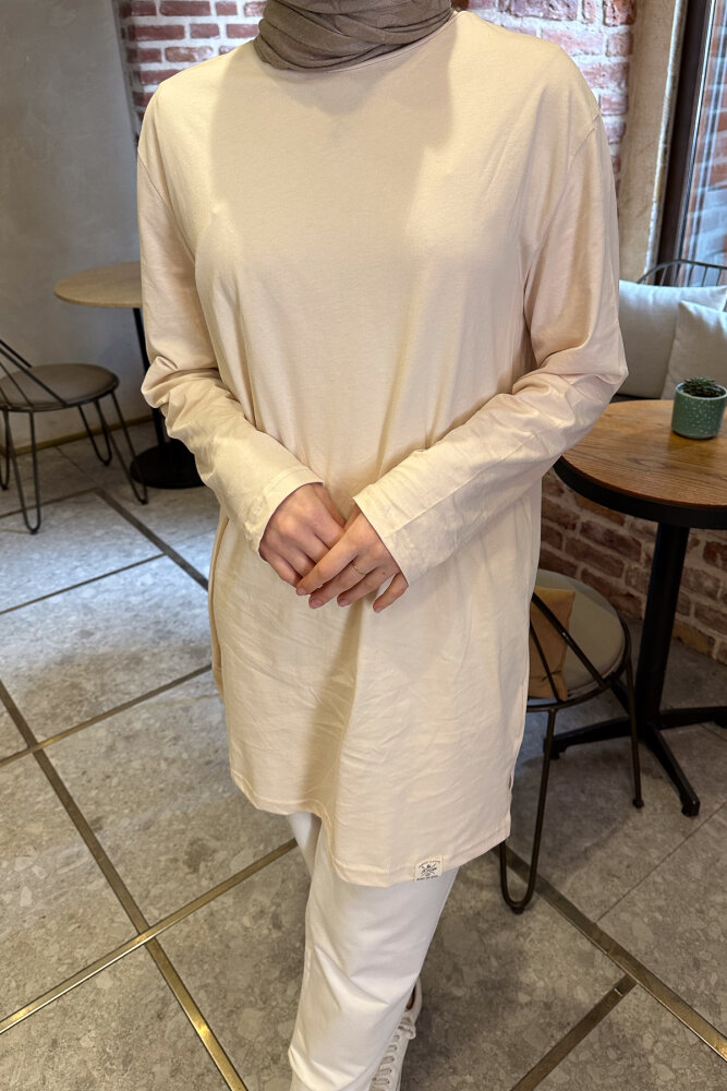 Basic Of Oven Sweat - Bej - 5