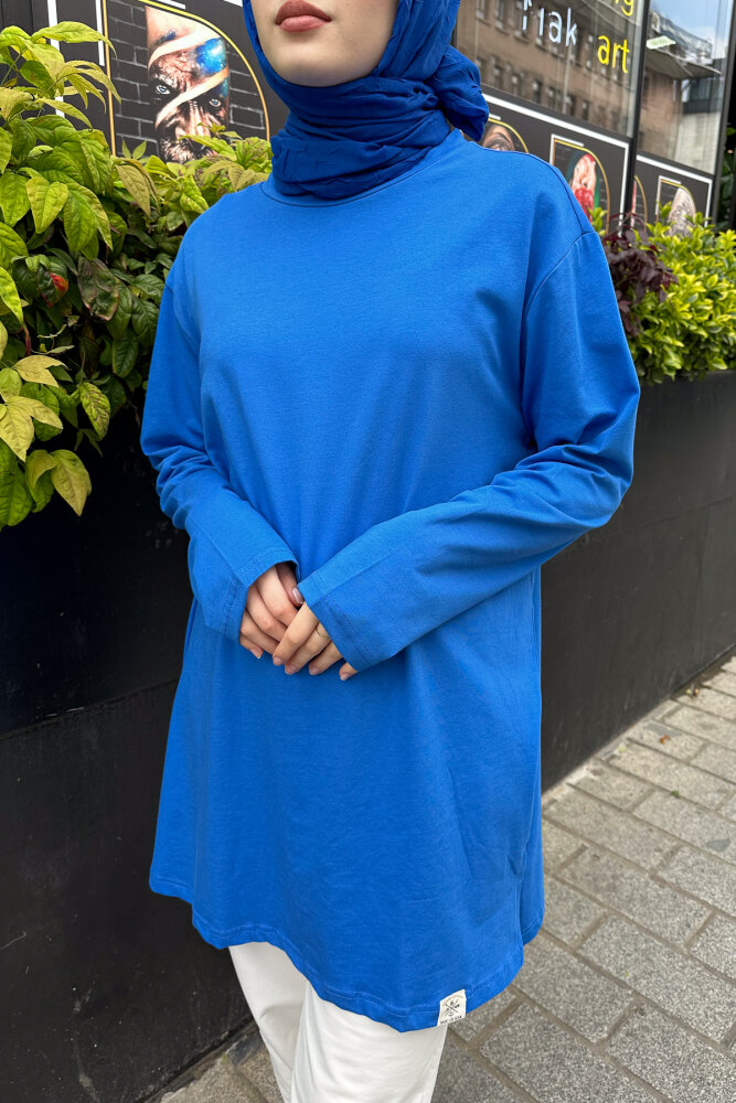 Basic Of Oven Sweat - Mavi - 3