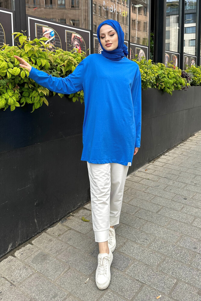 Basic Of Oven Sweat - Mavi - 1