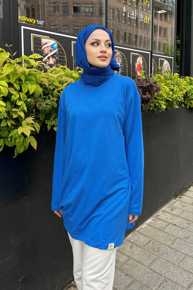 Basic Of Oven Sweat - Mavi - 5