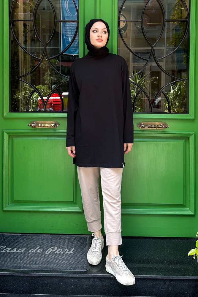 Basic Of Oven Sweat - Siyah - 1