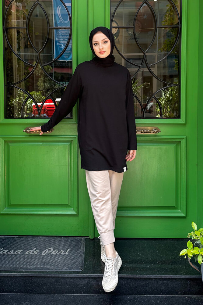 Basic Of Oven Sweat - Siyah - 4