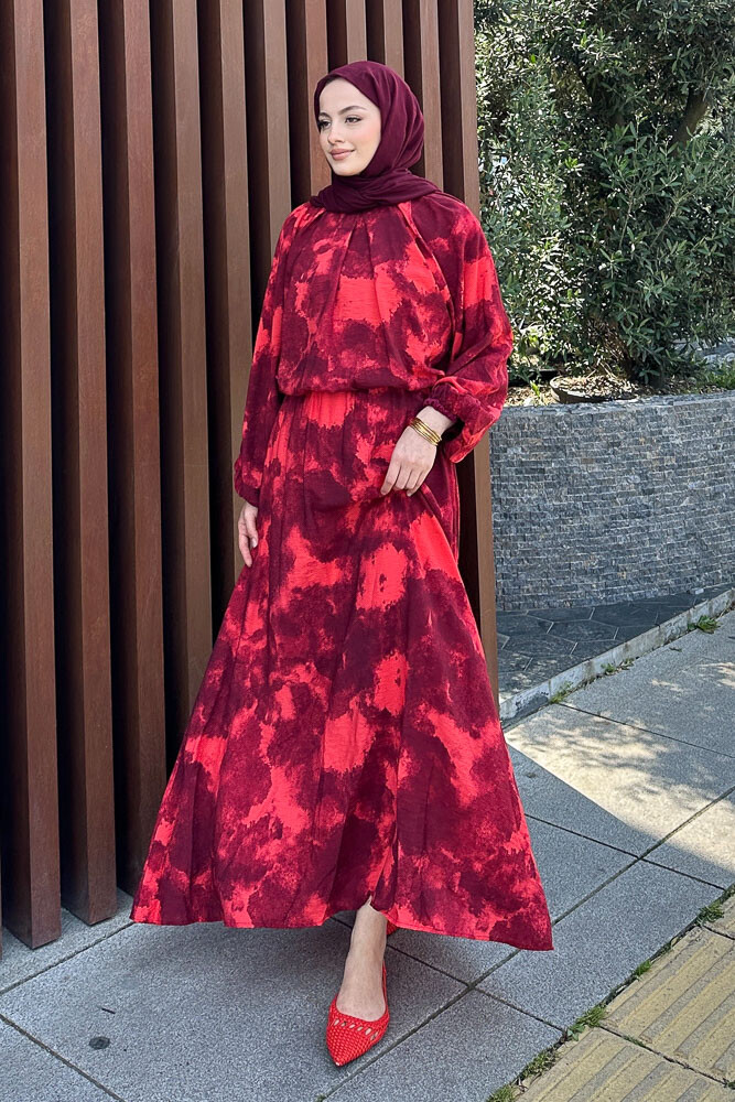 Batik Desen Takım - Bordo 