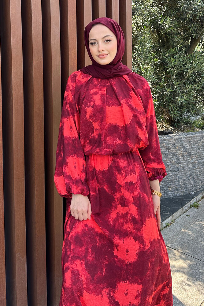 Batik Desen Takım - Bordo - 3