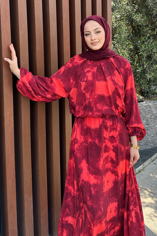 Batik Desen Takım - Bordo - 4