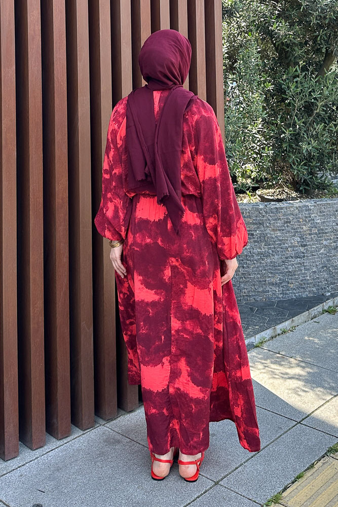 Batik Desen Takım - Bordo - 8