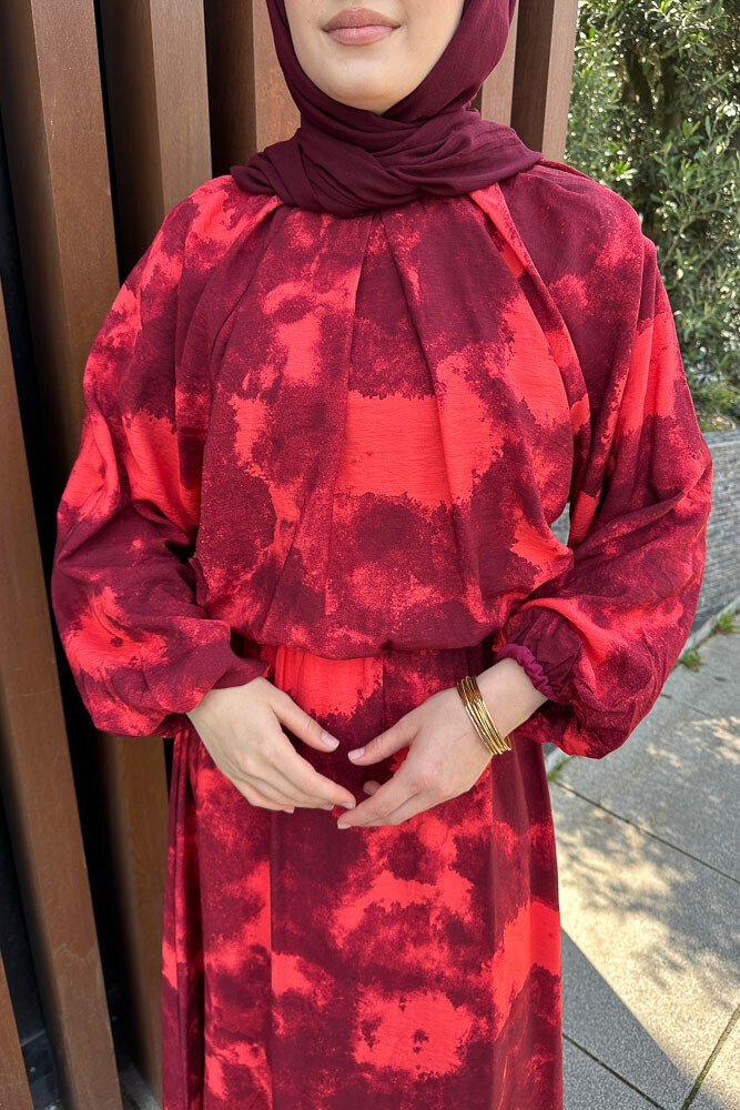 Batik Desen Takım - Bordo - 6