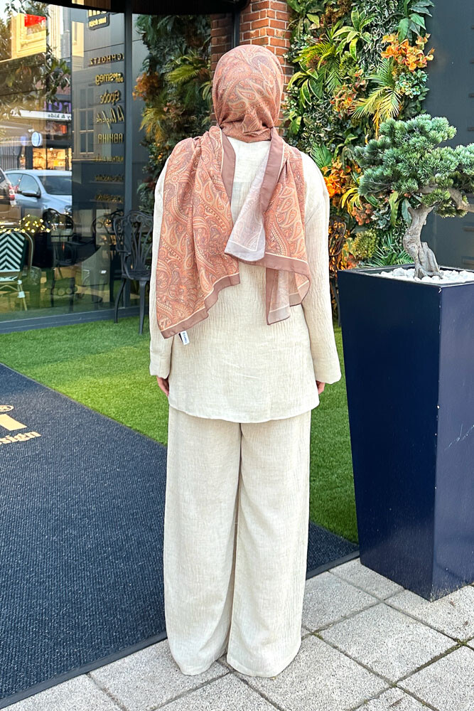 Bertie Kimono Takım - Bej - 8