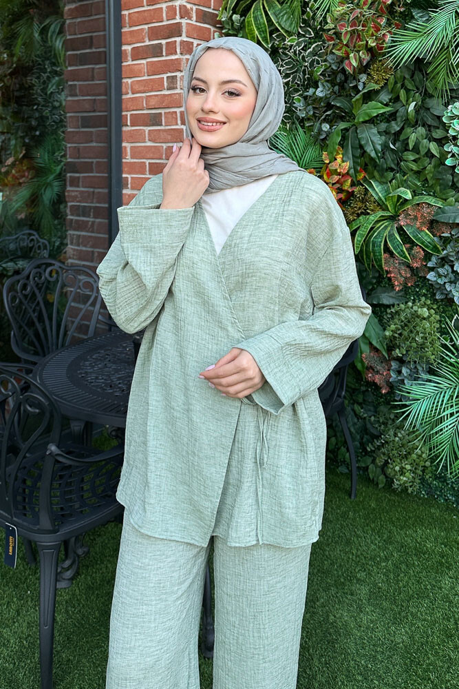 Bertie Kimono Takım - Yeşil - 2