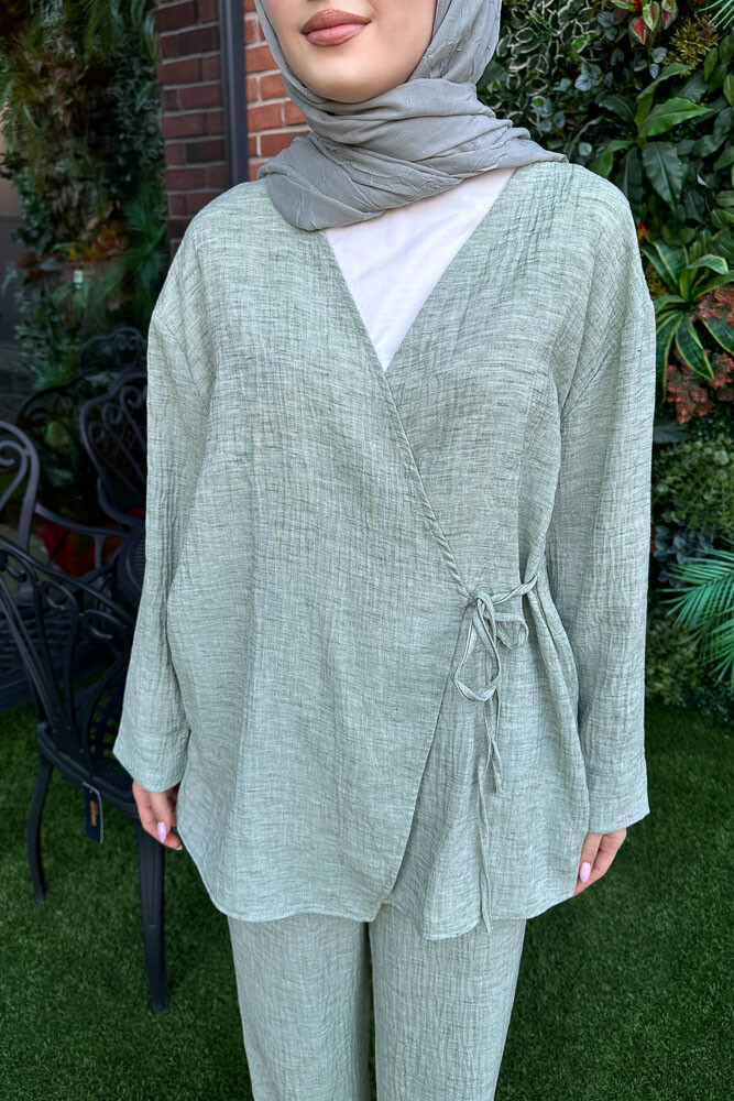 Bertie Kimono Takım - Yeşil - 6