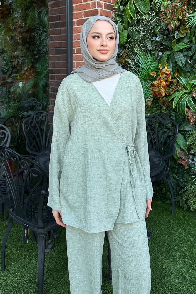 Bertie Kimono Takım - Yeşil - 3