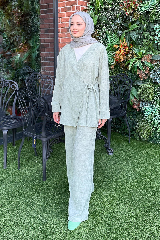 Bertie Kimono Takım - Yeşil 