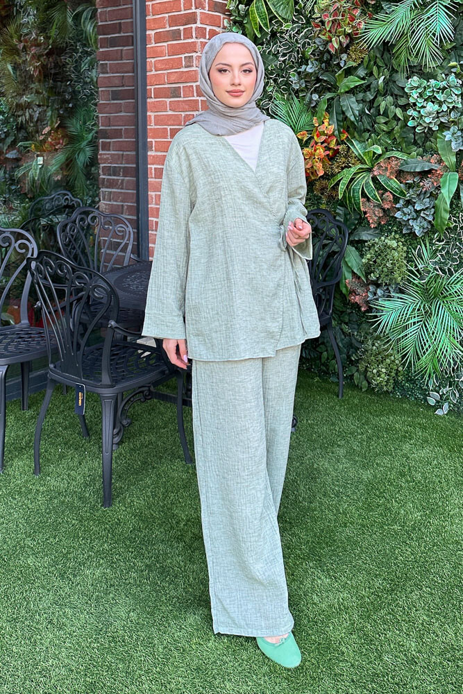 Bertie Kimono Takım - Yeşil - 4