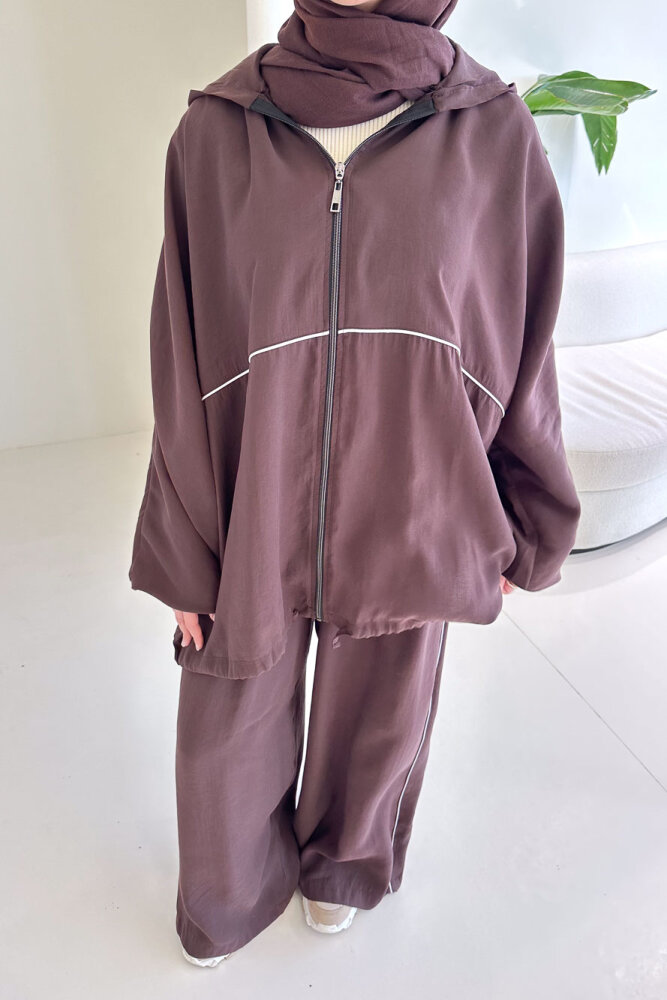 Biyeli Spor Takım - Kahverengi - 5