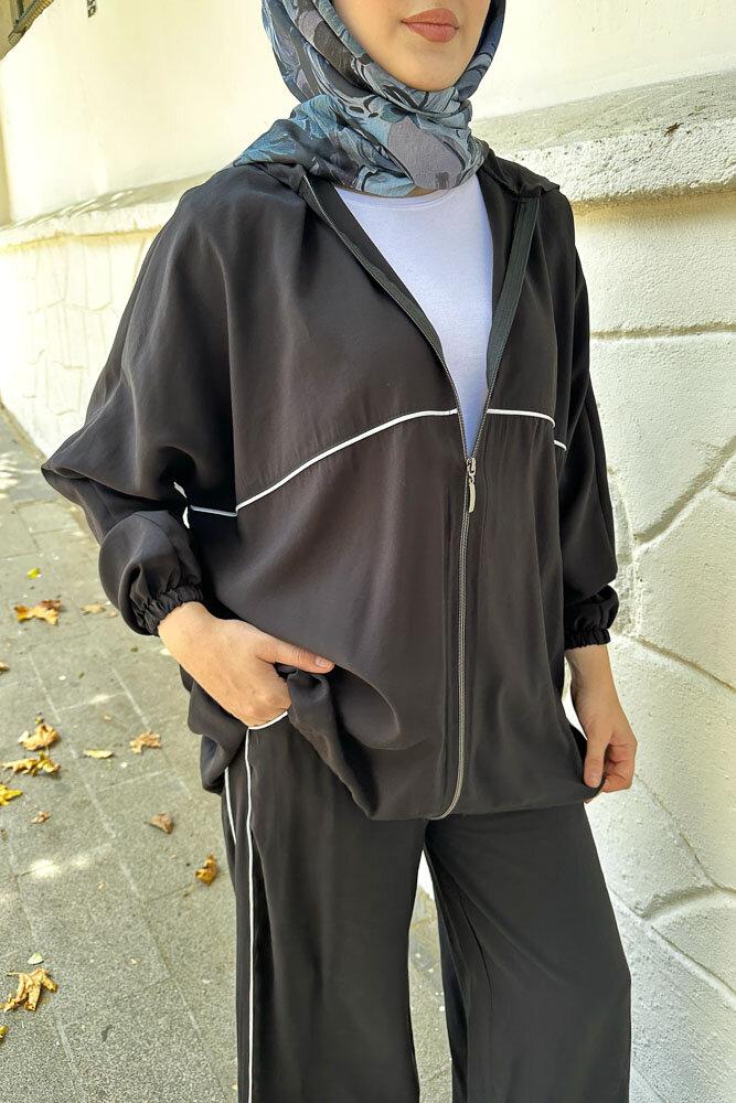 Biyeli Spor Takım - Siyah - 4