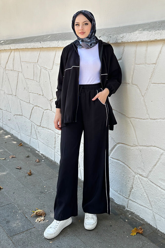 Biyeli Spor Takım - Siyah - 6