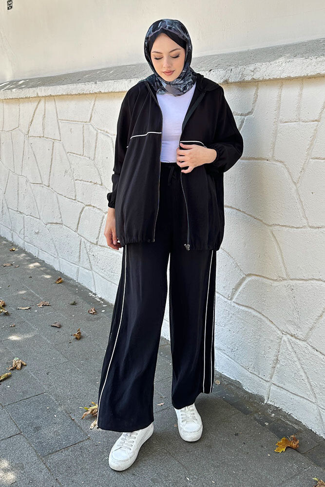 Biyeli Spor Takım - Siyah 