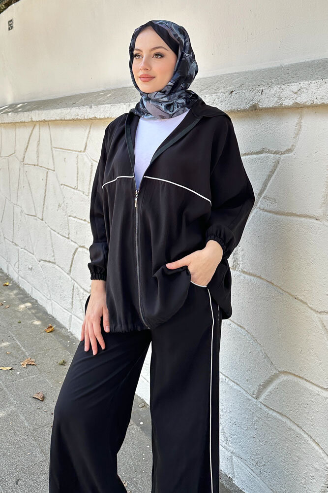 Biyeli Spor Takım - Siyah - 3