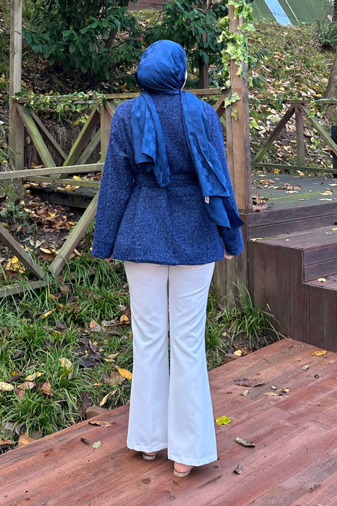 Breezee Peluş Ceket - Lacivert - 5