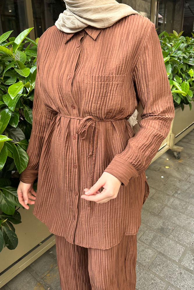 Callista Piliseli Takım - Kahverengi - 3